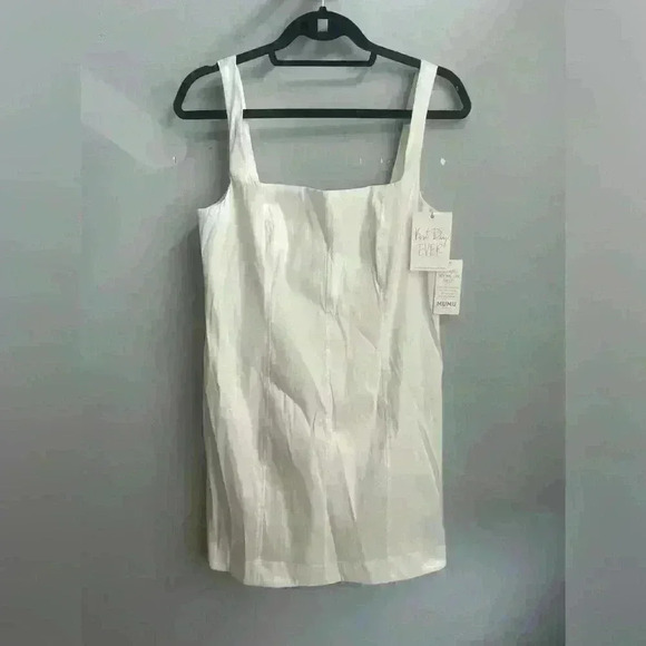 NWT! SHOW ME YOUR MUMU Eden Mini Dress Stretch  Square Neckline Size Large - Picture 3 of 6